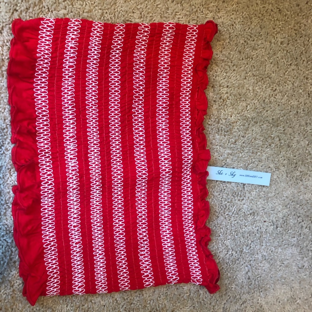 Red tube top